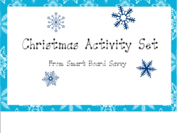 Preview of Christmas Activity Set for Smart Board