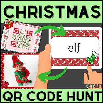 Preview of Christmas Activity | Vocabulary game | QR code scavenger hunt | writing