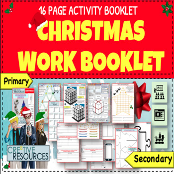 Preview of Christmas Activity Work booklet