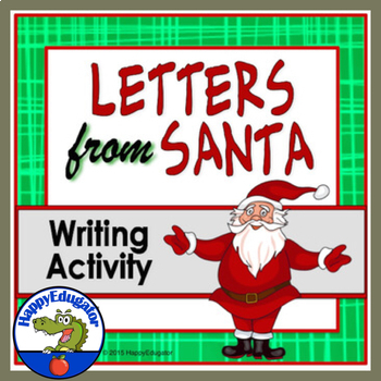 Preview of Christmas Activity - Writing Letters FROM Santa