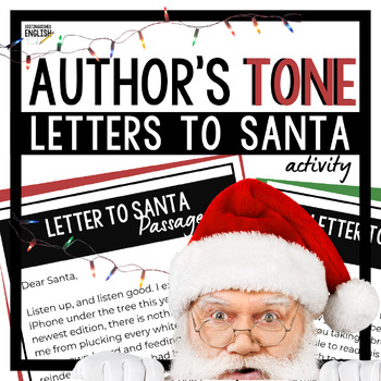 Preview of Christmas Activity for Middle School ELA | Letters to Santa