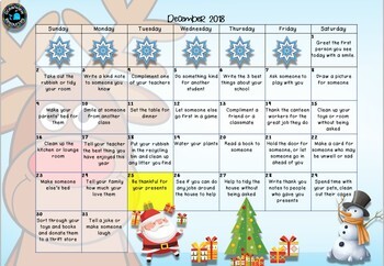 Christmas Acts of Kindness- for the month of December by Oceanview ...