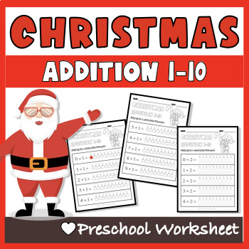 Christmas Addition 1-10 | Math Addition to 10 | Counting Number 1-10 V.3