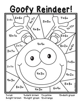 Math Christmas Addition Coloring Pages Coloring Pages