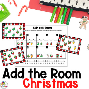 Preview of Christmas Addition Christmas Math Add the Room