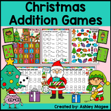 Christmas Addition Games: Holiday Themed Math Center Activities