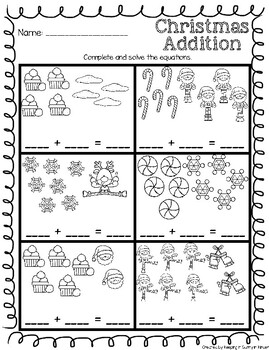 Christmas Addition: Number Bonds and Equations by Keeping it Sunny in ...