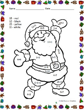 Christmas Addition and Subtraction by Cricket Classroom Creations