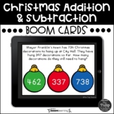 Christmas Addition and Subtraction Word Problems Boom Cards™