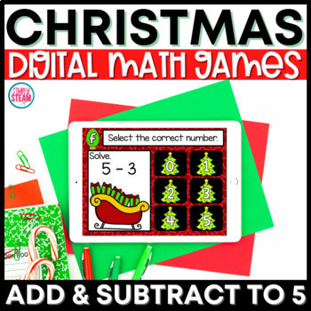 Christmas Addition and Subtraction | GOOGLE for Distance Learning