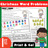 Christmas Addition and Subtraction Word Problems First Gra