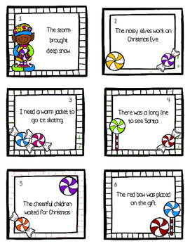 Christmas Adjectives Activity Pack - Task Cards and More | TPT