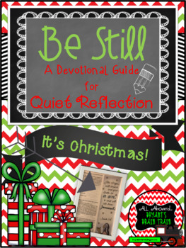 Preview of Christmas Advent Bible Study Devotion and Reflection Journal: Be Still
