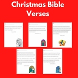 Christmas/Advent Bible Verses - Tracing Worksheets for Han