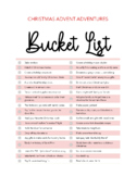 Christmas Advent Bucket List
