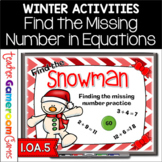 Winter Missing Numbers Powerpoint Game