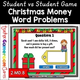 Money Word Problems Christmas Powerpoint Game