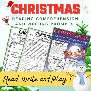 Christmas Adventures: Reading Comprehension and Writing Prompts | TPT