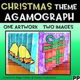 Christmas Agamograph Art Activity, with video