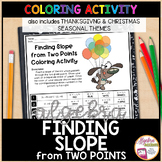 Algebra 1 Finding Slope from Two Points Math Coloring Activity