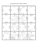 Christmas - Algebra One Step Equations Puzzle