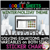 Christmas Algebra Solving Equations with Variables on Both