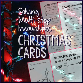Preview of Christmas Algebra – Solving Inequalities