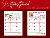 Christmas Algebra Worksheet BUNDLE | Holiday Activities | 