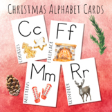 Christmas Alphabet Cards | Winter Themed Charlotte Mason W
