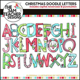 Christmas Alphabet Doodle Letters - Over 100 Images!