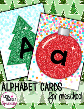 Preview of Christmas Alphabet Letter Matching Activity for Preschool Literacy