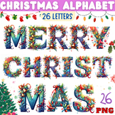 Christmas Alphabet Letters A to Z decorative