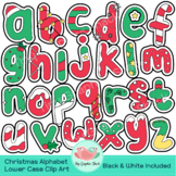 Christmas Alphabet Lower Case Letters Clip Art