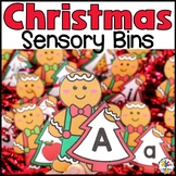 Christmas Alphabet Sensory Bins | December Letter & Sound 