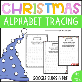 Christmas Alphabet Tracing by The English Labo | TPT