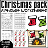 Christmas Alphabet Worksheets | Stockings Craft | Snowglob