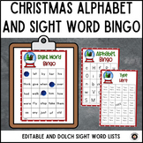 Christmas Alphabet and Sight Word Bingo