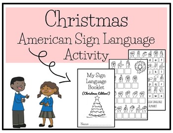 Preview of Christmas American Sign Language Activity
