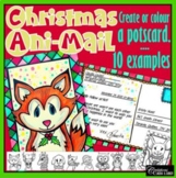 Christmas Ani-Mail - Art Lesson Plan - Postcard