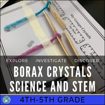 Preview of Christmas Science Activity | Borax Crystal Growth Experiment | Grade 4 5
