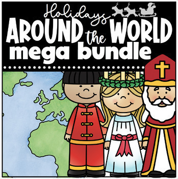 Preview of Christmas Crafts & Holidays Around The World Bundle + Flip Books + BONUS GIFT