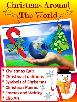 Preview of Christmas Around  The World - 20 Countries - Quiz - Christmas Poems