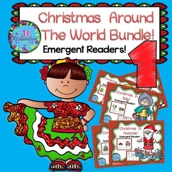 Preview of ESL Christmas Around The World Books Kindergarten First Grade December Readers