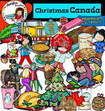 Christmas Around The World: Canada Clip Art- Color and B&W-