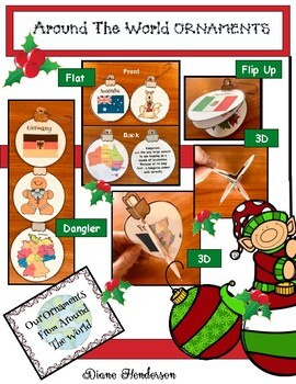 Preview of Christmas Around The World Crafts Christmas ORNAMENTS Craft #1
