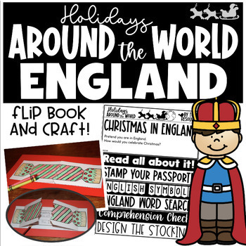 Preview of Christmas In England | Holidays Around The World | Comprehension, Craft & more!