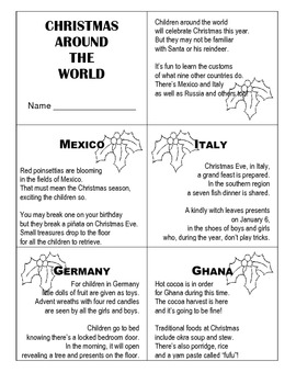 Preview of Christmas Around The World / Holiday Traditions