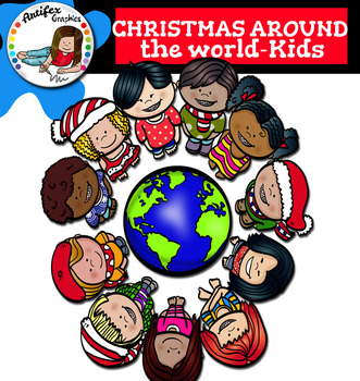 christmas around the world clipart