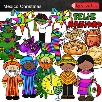 Preview of Christmas in Mexico Clip Art/ mini Bundle
