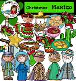 Christmas Around The World: Mexico Clip Art- Color/ black&